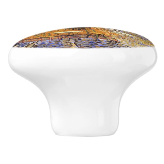 Cafe Terrace in Night Vincent van Gogh Keramische Knop (Zijkant)