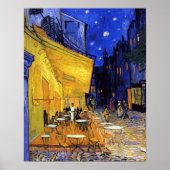 Cafe Terrace in Night Vincent van Gogh Poster (Voorkant)
