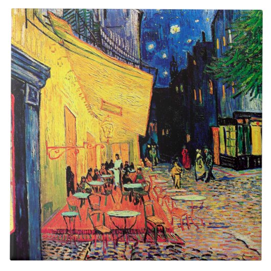 Cafe Terrace in Night, Vincent van Gogh Tegeltje (Voorkant)