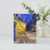 Cafe Terrace Night Vincent van Gogh Briefkaart (Staand voorkant)
