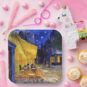 Cafe Terrace Night Vincent van Gogh Papieren Bordje (Feest)