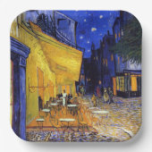 Cafe Terrace Night Vincent van Gogh Papieren Bordje (Voorkant)