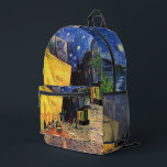 Cafe Terrace over het Forum door Vincent van Gogh Bedrukte Rugzak<br><div class="desc">Cafe Terrace over het Forum door Vincent van Gogh</div>