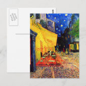 Cafe Terrace Place of Forum Van Gogh Fine Art Briefkaart (Voorkant / Achterkant)