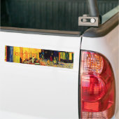 Cafe Terrace Place of Forum Van Gogh Fine Art Bumpersticker (Op Truck)