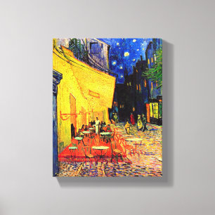 Cafe Terrace Place of Forum Van Gogh Fine Art Canvas Afdruk