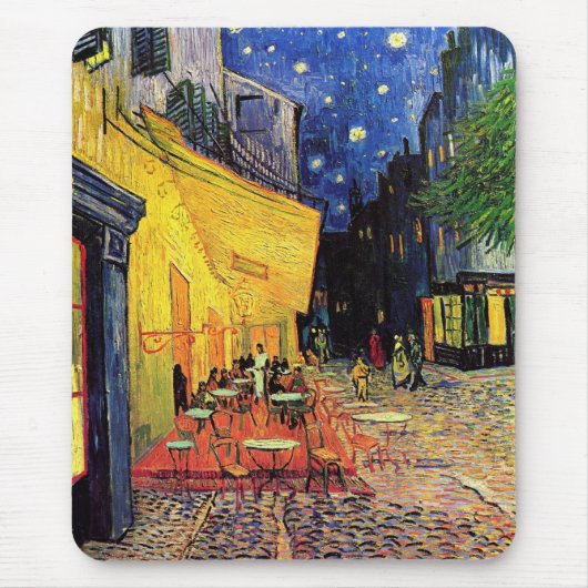 Cafe Terrace Place of Forum Van Gogh Fine Art Muismat (Voorkant)