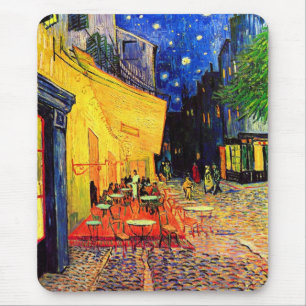Cafe Terrace Place of Forum Van Gogh Fine Art Muismat