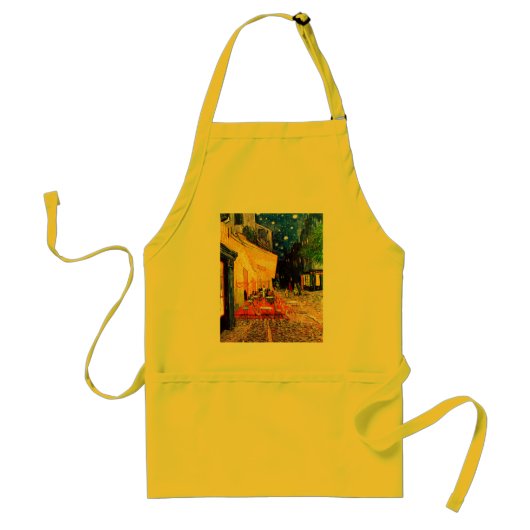 Cafe Terrace Place of Forum Van Gogh Fine Art Standaard Schort (Voorkant)