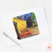 Cafe Terrace Place of Forum Van Gogh Fine Art Vierkante Sticker (Envelop)