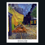 Cafe Terrace 's nachts door Vincent van Gogh Poster<br><div class="desc">Cafe Terrace 's nachts door Vincent van Gogh. Cafe Terrace in de nacht Masterstuk door Vincent van Gogh. Bezoek ons meer Vincent Van Gogh Art-schilderijen</div>