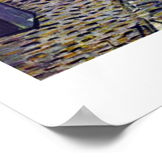 Cafe Terrace 's nachts door Vincent van Gogh Poster (Hoek)