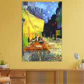 Café Terrace 's nachts van Van Gogh Fine Art Canvas Afdruk (Insitu (Woonkamer))