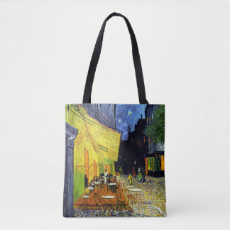 Café Terrace 's nachts van Van Gogh Fine Art Tote Bag