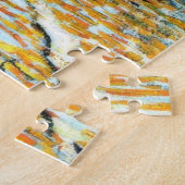 Cafe Terrace schilderij van Vincent van Gogh Legpuzzel (Zijkant)