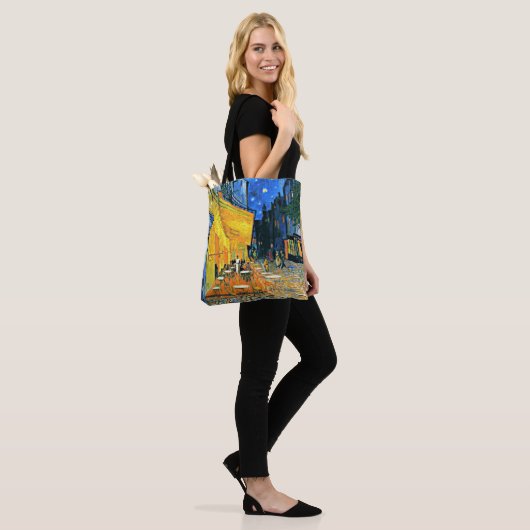 Cafe Terrace schilderij van Vincent van Gogh Tote Bag (Op model)