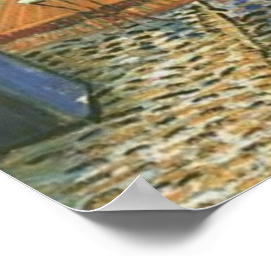 Cafe Terrace van Van Gogh Post-Impressionist Poste Poster (Hoek)