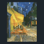 Cafe Terrace van Van Gogh Post-Impressionist Poste Poster<br><div class="desc">Post-impressionistische parisiaanse stadscènes: Cafe Terrace schilderen door Vincent van Gogh - Klassieke sterstukken</div>