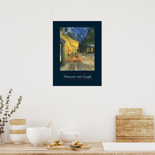 Cafe Terrace van Van Gogh Poster Print (Keuken)