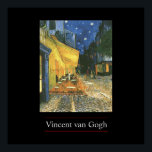 Cafe Terrace van Van Gogh Poster Print<br><div class="desc">Post-impressionistische parisiaanse stadscènes: Cafe Terrace schilderen door Vincent van Gogh - Klassieke sterstukken</div>