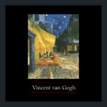 Cafe Terrace van Van Gogh Poster Print<br><div class="desc">Post-impressionistische parisiaanse stadscènes: Cafe Terrace schilderen door Vincent van Gogh - Klassieke sterstukken</div>