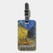 Café Terrace van Vincent Van Gogh Bagagelabel (Voorkant verticaal)