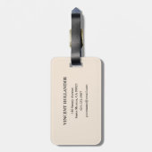 Café Terrace van Vincent Van Gogh Bagagelabel (Achterkant verticaal)