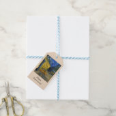 Café Terrace van Vincent Van Gogh Cadeaulabel (Met Touw)