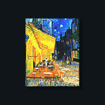 Cafe Terrace van Vincent van Gogh Canvas Afdruk<br><div class="desc">Cafe Terrace in Night,  beroemd schilderij van Vincent van Gogh</div>