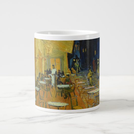 Café Terrace van Vincent Van Gogh Grote Koffiekop (Voorkant)