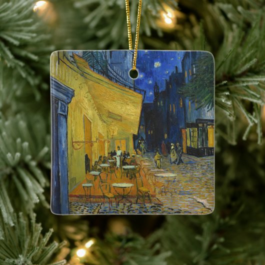 Café Terrace van Vincent Van Gogh Keramisch Ornament (Boom)