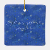 Café Terrace van Vincent Van Gogh Keramisch Ornament (Achterkant)