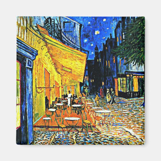 Cafe Terrace van Vincent van Gogh Magneet (Voorkant)