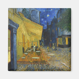 Café Terrace van Vincent Van Gogh Magneet
