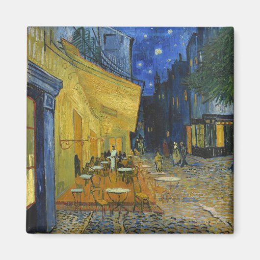 Café Terrace van Vincent Van Gogh Magneet (Voorkant)
