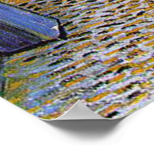 Cafe Terrace van Vincent van Gogh Poster (Hoek)