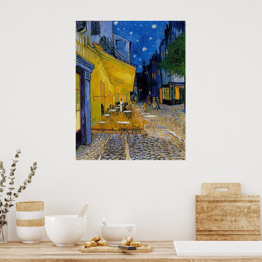 Cafe Terrace van Vincent van Gogh Poster (Keuken)