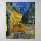 Café Terrace van Vincent Van Gogh Poster (Voorkant)
