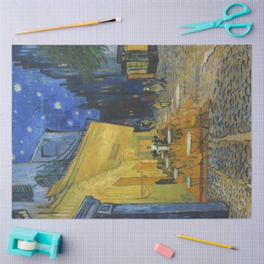 Café Terrace van Vincent Van Gogh Tissuepapier (Craft)