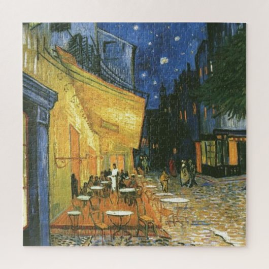Cafe Terrace - Vincent van Gogh schilderende Art Legpuzzel (Verticaal)
