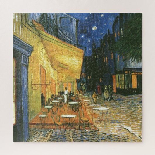 Cafe Terrace - Vincent van Gogh schilderende Art Legpuzzel (Verticaal)