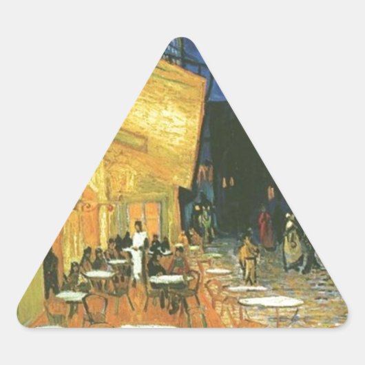Cafe Terrace - Vincent van Gogh Sticker (Voorkant)