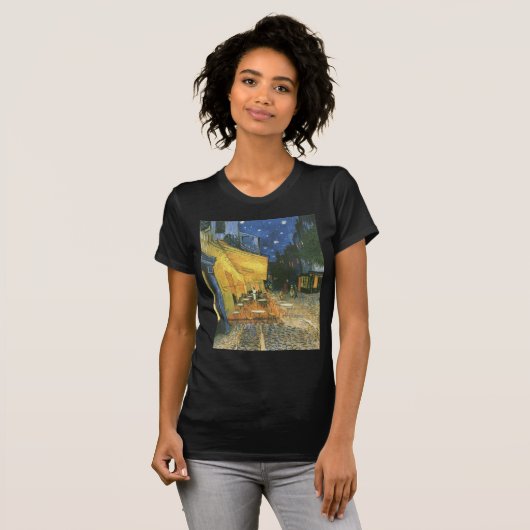 Cafe Terrace - Vincent van Gogh T-shirt (Voorkant volledig)