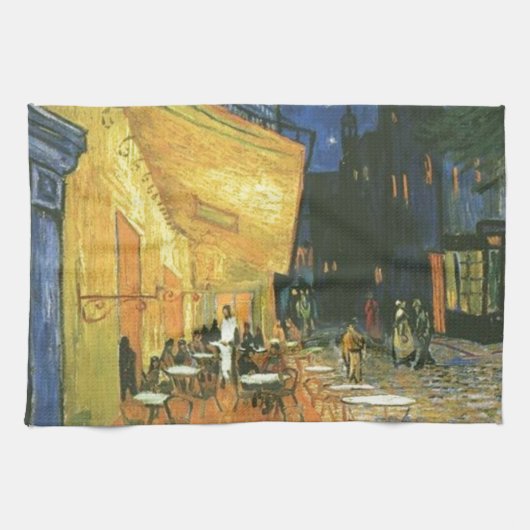 Cafe Terrace - Vincent van Gogh Theedoek (Horizontaal)