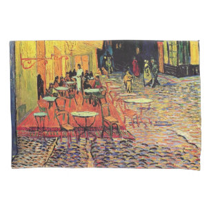 Café-terras aan de Place du Forum, Arles bij nacht Kussensloop