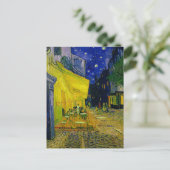 Café Terras Arles, Place du Forum van Van Gogh Feestdagenkaart (Staand voorkant)