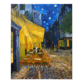 Cafe Terras bij de Nacht | Van Gogh | Foto Print Afdruk