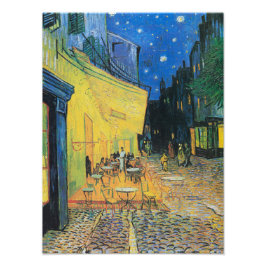 Café Terras bij Nacht door Vincent van Gogh Foto Afdruk