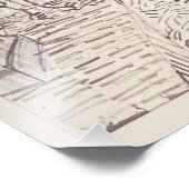 Café Terras bij Nacht, Schets van de Schone Kunste Foto Afdruk (Hoek)