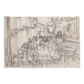 Café Terras bij Nacht, Schets van de Schone Kunste Kussensloop (Achterkant-Rechts)